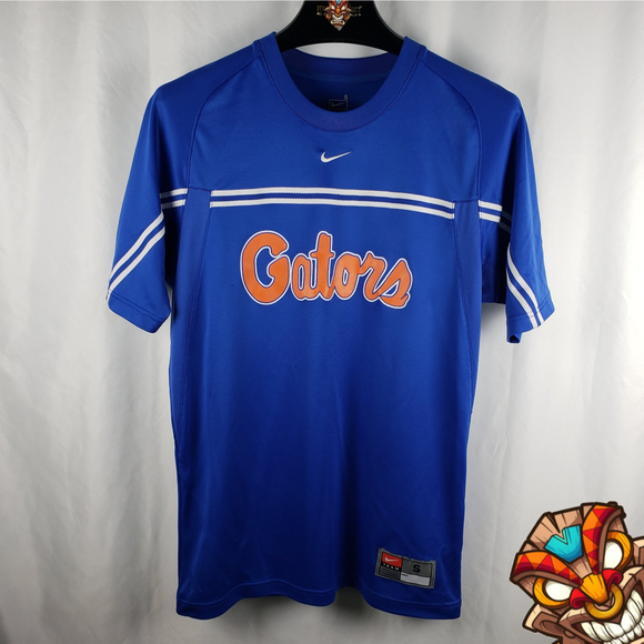 Nike Other - Vintage UF Florida Gators 34 Spellout Nike FitDry Blue Tee Shirt Small Good Cond